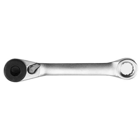 AugustknowU 1/4 Inch Double Ended Ratchet Wrench With 72 Tooth Gear For Ultra Tight Spots, Perfect Mini Hex Key Set Access And Heavy Duty Mechanics Tool Kit In Sleek Silver Finish, silver 1/4 inch double ended ratchet wrench
