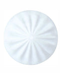 Top view of a single pack silicone door stopper and wall protector cushion in white, featuring soft silicone rubber material.