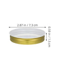 15 Pack Bee Feeder Lids For Hive Entrance Beekeeping Equipment Watering Station Lid with dimensions visible