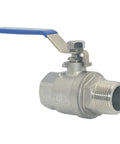 Full Port Ball Valve 304 Stainless Steel Heavy Duty For Water Oil And Gas 1 Inch 1000 WOG Serviceable With PTFE Seals And Manual Lever