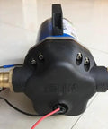 Heavy-Duty Tank Engine 60V DC Diaphragm Pump built tough with brass fittings for submersible sump applications.