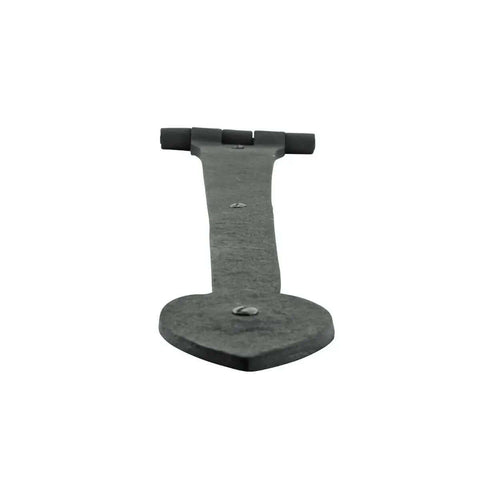 18 Inch Black Wrought Iron Strap Hinges With Spade Tip Heavy Duty Gate And Door Hinge Set Of 6, front view