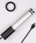 Smooth Setup Pop Up Countertop Outlet With 1.8 Meter Extension Cord US Type Plug showcasing a retractable silver outlet and black cord.