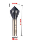 TiAlN Coated Cobalt Countersink Drill Bits Set For Metal Stainless Steel Copper Wood Fiberboard 90-Degree