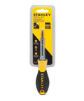 Yellow and black 6 Way Screwdriver Set With Space Saving Design And Chrome Plated Bar For Corrosion Resistance Ergonomic Handle