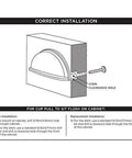 Installation guide for Upgrade Your Kitchen Game With Solid Core Cabinet Pulls, Satin Nickel Cup Handles, 3 Inch Center.