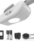Whisper Quiet Three Quarter HP DC Garage Door Opener With Soft Start And Stop, Extremely Quiet Motor, Durable Chain Drive