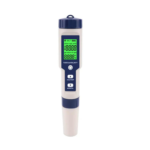 Beast 5 In 1 Digital pH Meter With 0.01 High Accuracy pH Tester And TDS EC Salt Temp PPM Meter for Water Testing, close-up view