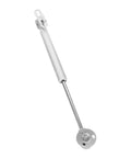 Hemoton cabinet lift support rod for folding lids; silver metal with circular mounting plate