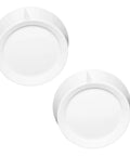 Two Pack White Rotary Dimmer Knobs Replacement For Rotary Dimmer Switch And Fan Control RK-WH Style Fit Seven Thirty Second Inch Slit Stem