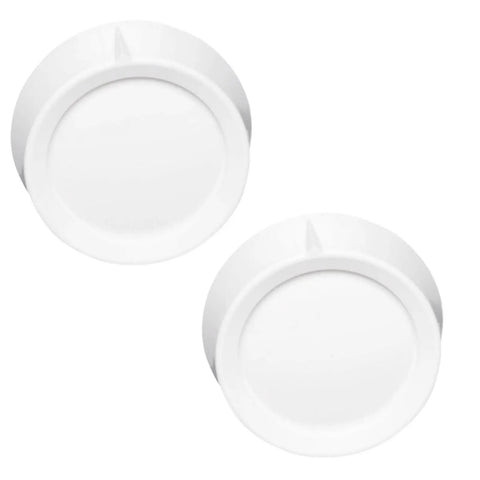 Two Pack White Rotary Dimmer Knobs Replacement For Rotary Dimmer Switch And Fan Control RK-WH Style Fit Seven Thirty Second Inch Slit Stem