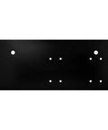 Flat Drop Bracket Mounting Plate For 4000 Series Door Closer Black Parallel Arm Mount Pro Grade Heavy Duty Door Hardware, front view.