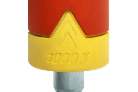 Eshok Guard One Quarter Inch Socket Isolator with Square Drive, Female to Male, 2-1/8 Inch, Non Sparking, Close-up View