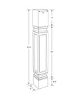 North American Solid Hard Maple Kitchen Island Leg Built Tough For Indoor Use Thirty Five And A Quarter Inches High Five Inches Wide
