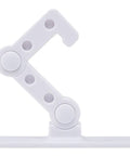 White Plastic Cabinet And Cupboard Door Lock With Reliable Latch, Easy To Use Kid Proof Safety Lock for drawers and appliances