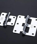 Detachable Flight Case Hinge For Cabinet Doors And Wardrobes, chrome finish, heavy duty industrial strength, ideal for closets and cupboards
