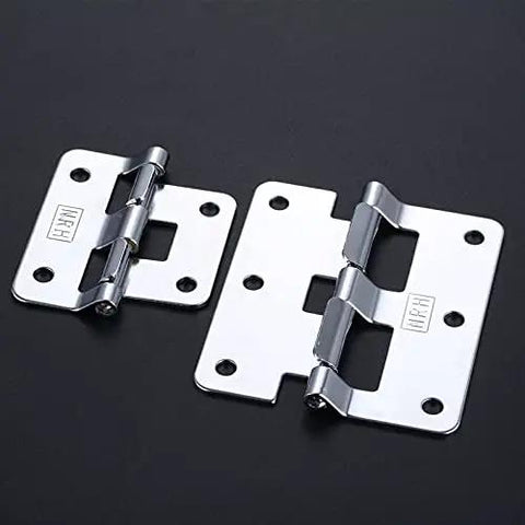 Detachable Flight Case Hinge For Cabinet Doors And Wardrobes, chrome finish, heavy duty industrial strength, ideal for closets and cupboards