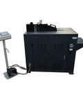 Heavy Duty 40 Ton Horizontal Hydraulic Tube And Pipe Bender With 2 Inch Die And 6 5 16 Flat Steel Vee Bending Jig side view with control panel
