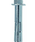 Dynabolt Sleeve Anchor 3/8 Inch Diameter With 1-7/8 Inch Embedment Hex Nut Concrete Anchor shown in front view.