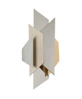 Premium One Light Gold Mini Wall Sconce To Amp Up Your Home Vibes With Chic Ambient Lighting For Bedrooms Living Spaces Or Hallways Showing Off A Sleek Metallic Finish - abstract geometric design
