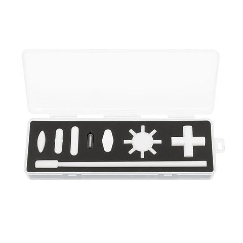 Eight Piece High Temperature PTFE Stir Bar Set For Lab Mixers And Beakers Includes Retriever Stick Pro Grade Glass Stir Bars