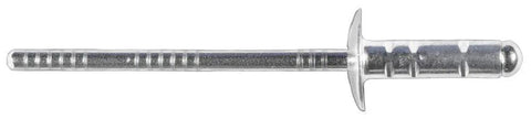 Heavy Duty Auto Bumper Fasteners 25 Pack Pull Type Rivets Aluminum Body With Stainless Steel Mandrel side view image.