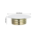 Sleek Iron Fire Sprinkler Nozzle Cover Plate With Tough Head Protector And Snug Ceiling Escutcheon, 3.3in x 1.1in, for tidy installations.