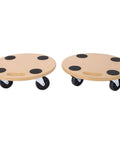 Heavy Duty 15 Inch Wooden Furniture Dolly With Wheels 500 Lb Capacity Rolling Furniture Mover Cart With Non Slip Pads pair