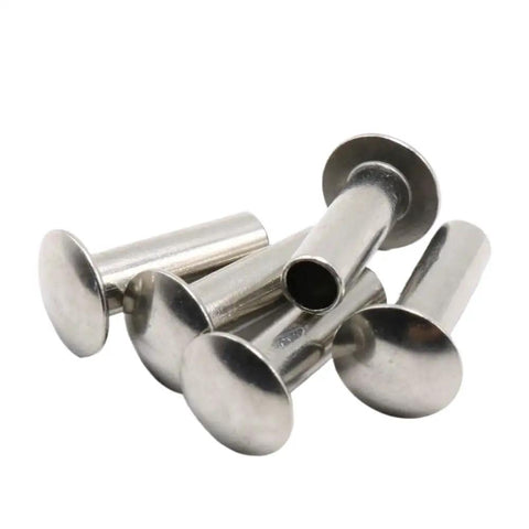 Top Tier Aluminum Oval Head Semi Tubular Rivets M5 X 12mm 100 Piece Set For Garage Builds And Auto Repairs Engineered To Grip Tight And Stay Put Through Rough Conditions And Daily Hustle