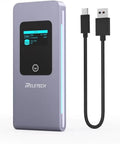 No Fuss Portable M.2 NVMe SATA SSD Enclosure USB 3.2 Type C 10Gbps Tool Free External Hard Drive Case for MacBook with USB cable.