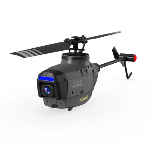 C127AI Scout RC Drone With Brushless Single Rotor Beast Mode Performance, 1080P Camera, 2.4G 4CH Helicopter, side view