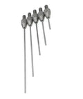 Needle Contact Point Sets For Dial Indicator And Depth Gauge, 4-48 UNF Thread Shank, 1mm Diameter Stem, 10mm To 50mm Lengths