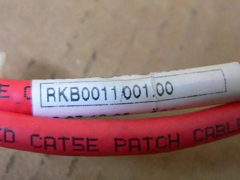 Close-up of RKB0011/001 Signal Cable R911342086 showing label and red cable detail for industrial motion control systems.