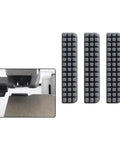 8Pcs Heatbed Nozzle Brush Replacement Kit For A1 3D Printer Silicone Wiper, close-up of brushes and heatbed cleaning in action