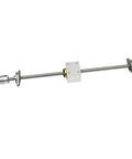 Top Notch T8 Lead Screw Rod Kit For 3D Printers And CNC Gear, 2mm Pitch With 8mm Diameter Available In Sizes Ranging From 4 Inches To 40 Long Inches For Precision Motion Control Setup, silver metal lead screw with coupler