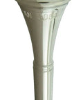 32B Standard Series French Horn Mouthpiece With Semi Shallow Cup And Large V-Shape Cup, 17.67mm Rim Diameter, silver finish