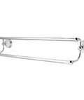 Victorian Dual Towel Bar 24 Inch Polished Chrome High Quality Brass Construction Wall Mount Bathroom Accessory For Traditional Decor And Towel Organization Vibe
