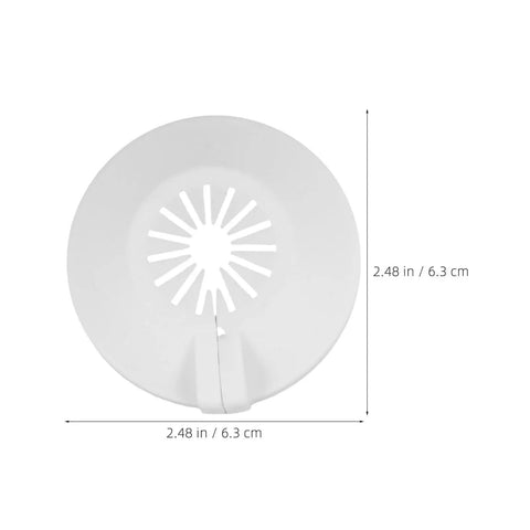 Top Notch Universal Fire Sprinkler Head Covers With Detachable Trim Rings and Smooth Ceiling Escutcheon Plates for Slick Home and Office Makeover Setup, white, 2.48 in diameter.