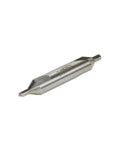 Straight Up Rock Solid HSS Center Drill Bits With Bang On Point 3Mm Tip And Clean 60 Degree Cut Perfect For Shop Lathes And Metal Projects Comes As A No Nonsense 10 Piece Set, close-up of 3mm tip drill bit.