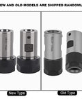 New and old models of Collet Block For CNC Lathe Chuck Holder With 16mm Clamp Rod, ER20 Style High Precision Shaft Clamp Tool shown