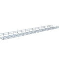 Heavy Duty Wire Mesh Cable Tray Electro Zinc Plated Silver Steel For Easy Cable Organization 1.97 In By 7.88 In By 59.06 In 2 Pack Cut