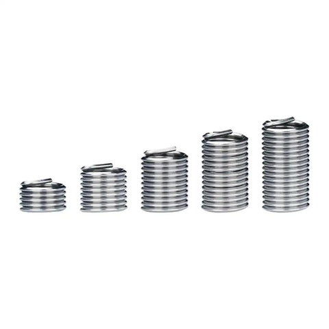 Stainless Steel Helical Thread Repair Insert Kit Set With Multiple Sizes 10 Pieces Beef Up Damaged Tool Threads For Quick Easy Install And Durable Long Lasting Fastener Repair