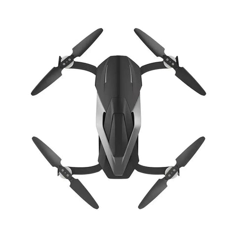 4K Ultra HD Quadcopter Drone With 2 Axis Gimbal Easy To Fly 30 Minute Flight 2 Kilometer Range Pro Grade Camera top view grey finish