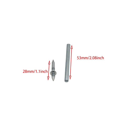 Rock Solid Grip Smooth Sailing Install Kickass Carbon Steel Double Head Baseboard Screws With Pilot Sleeve For Seamless Molding And Drywall Invisible Nails 100 Pack, 28mm screw and 53mm sleeve shown.