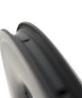 Close-up of the tubeless rim from the Carbon Road Wheelset 700c 38 50 60 88mm Deep Rim Tubeless Ready 25mm Width With Basalt Braking Surface