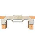 On-Center Stud Layout Tool for Framing, Inch Spacing Precision Wall Stud Framing Tool, Made in USA on wooden frame