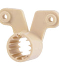 HoldRite 1/2 in suspension clamp, beige plastic pipe hanger for PEX, copper, CPVC
