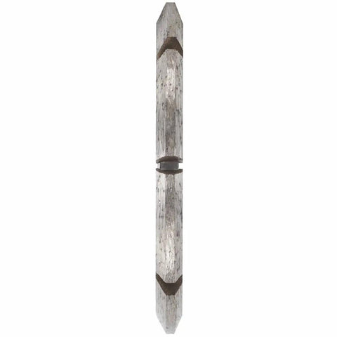 Beefy 4-1/2 Inch Segmented Rim V Groove Diamond Blade For Universal Rough Cuts With 7/8 Inch Bore Durable Concrete And Masonry Cutting Delivers Fast Clean Cuts And Extended Life In Power Tools. Shown in-side view with visible segments and V-groove style.