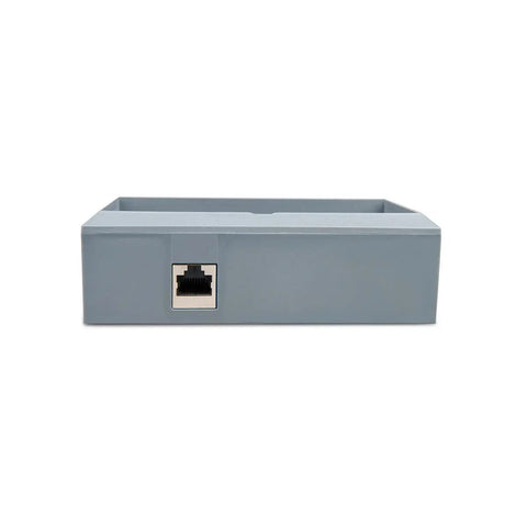 Gray wall mount enclosure with RJ45 port for 65x120mm GX panels fits Battery Alarm GX Skylla-I Control GX Digital Multi Control and 200A GX