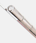 Heavy Duty Stainless Steel Chrome Continuous Piano Hinge For Cabinets And Doors, close-up view of hinge detail.